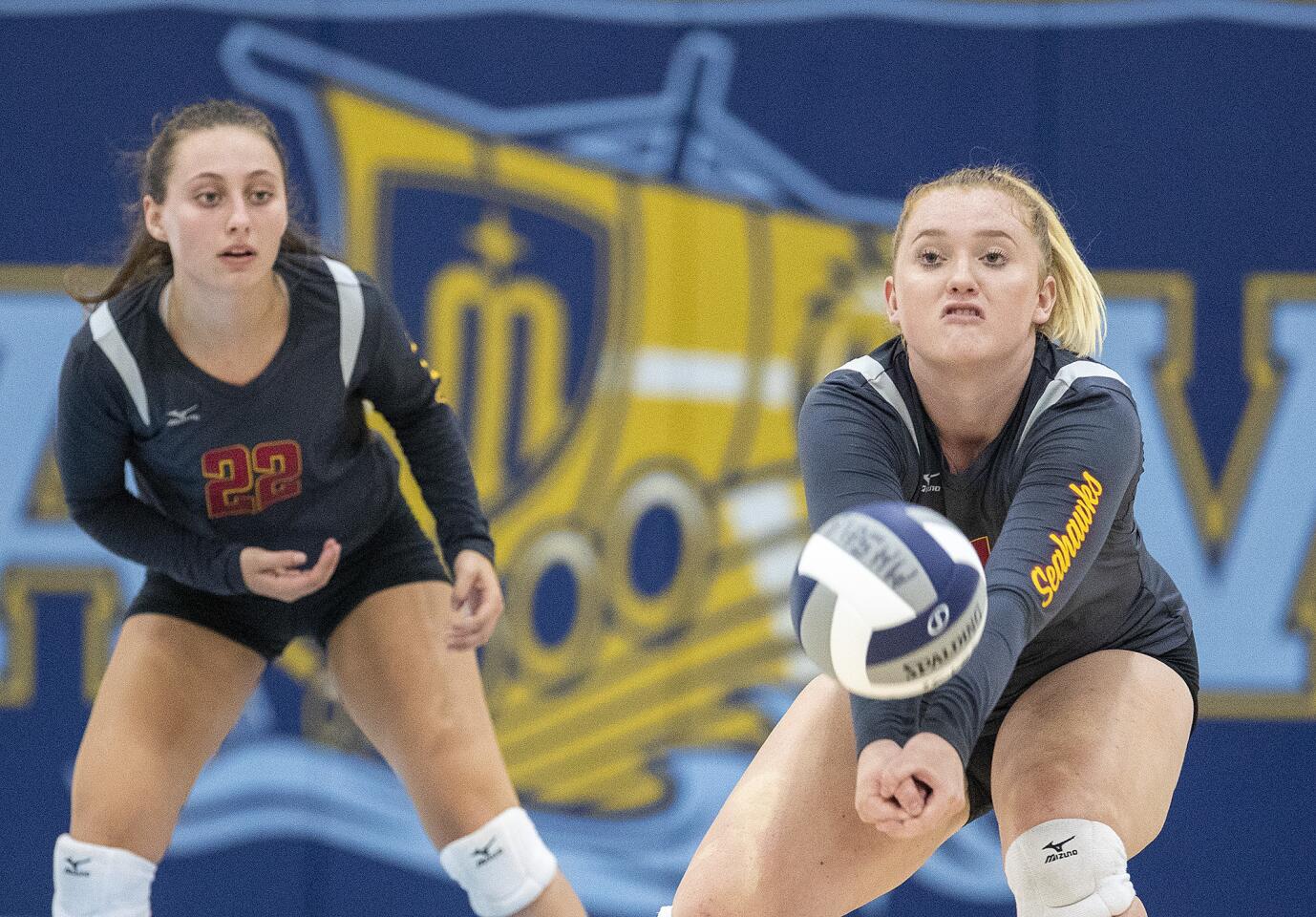 Photo Gallery: Ocean View vs. Marina in a girls' volleyball match