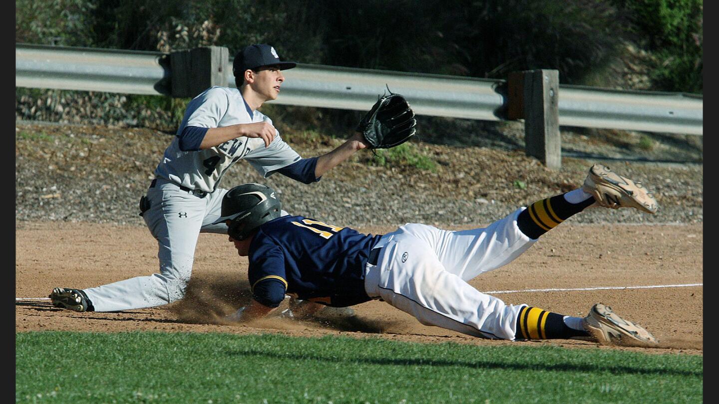 Photo Gallery: St. Monica Academy vs. New Roads baseball