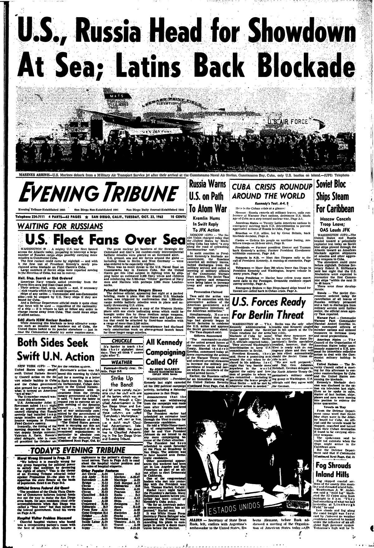 Fascinating details about the 1962 Cuba Missile crisis ( yes - that's  probably before most readers started school - if not, then your memory is  probably going ). Many lessons derived, including