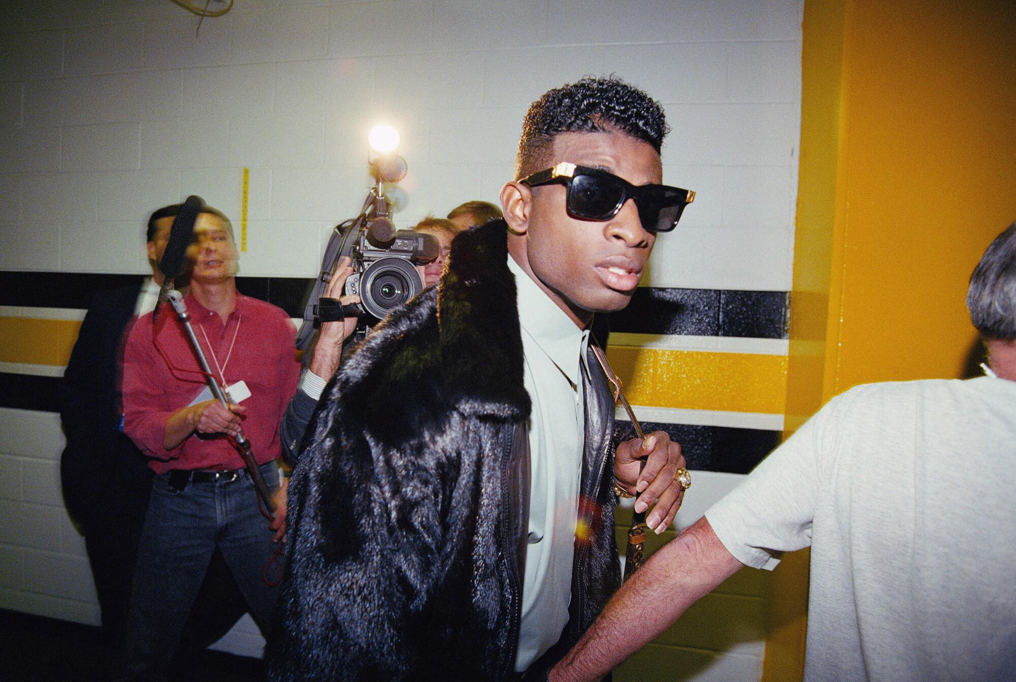 Deion Sanders, be it by sermon, commercial or  , can still