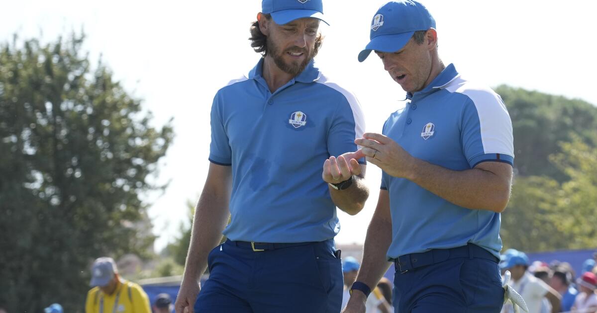 Live updates | Europe sweeps foursomes 4-0 for its best ever start to a Ryder Cup