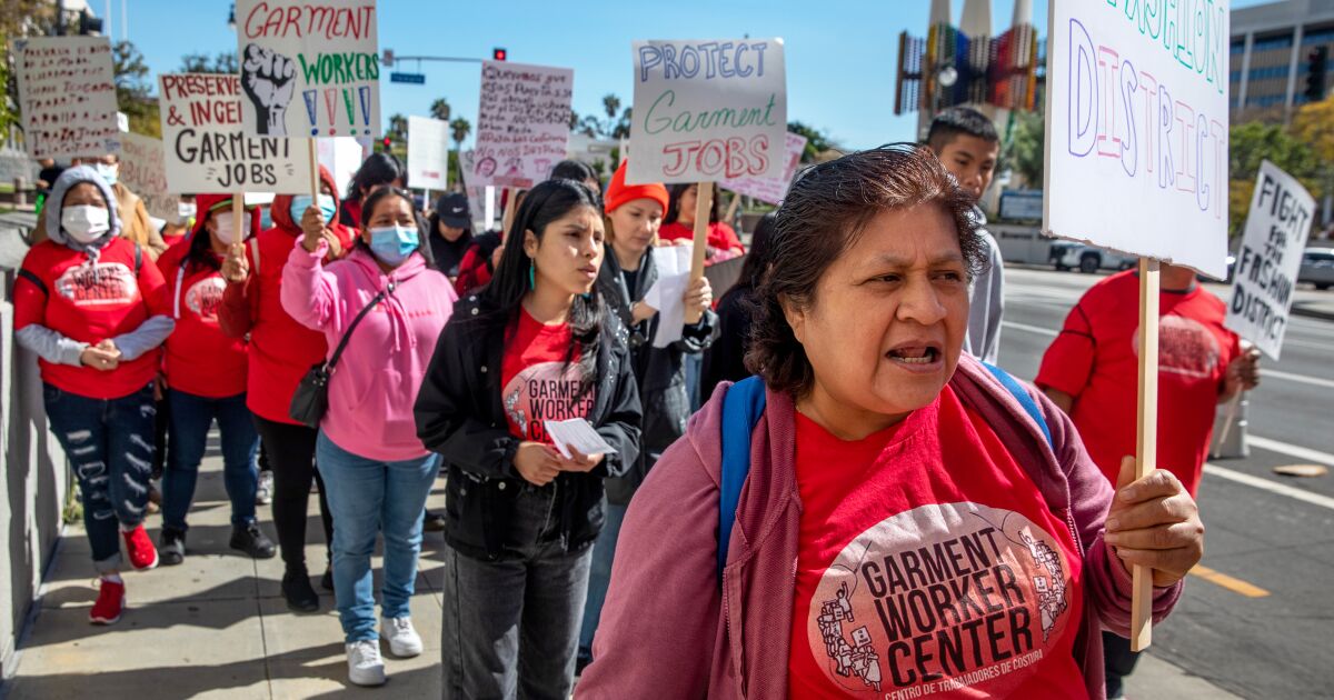 Garment workers in SoCal are paid ‘as little as $1.58 per hour,’ Labor Department says