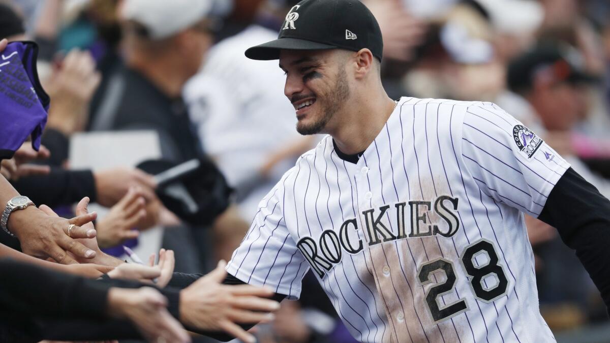 Colorado star Nolan Arenado faces a choice: Test free agency, or 'be one of  the best Rockies of all time' - Los Angeles Times