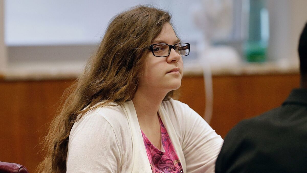 Anissa Weier is one of two Wisconsin girls on trial for stabbing a classmate, Payton Leutner, in 2014 to gain the favor of a horror character named Slender Man.