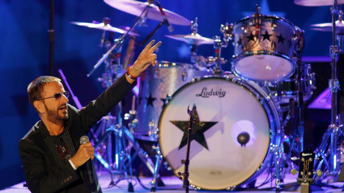 Ringo Starr and His All-Star Band perform at the Greek Theatre.