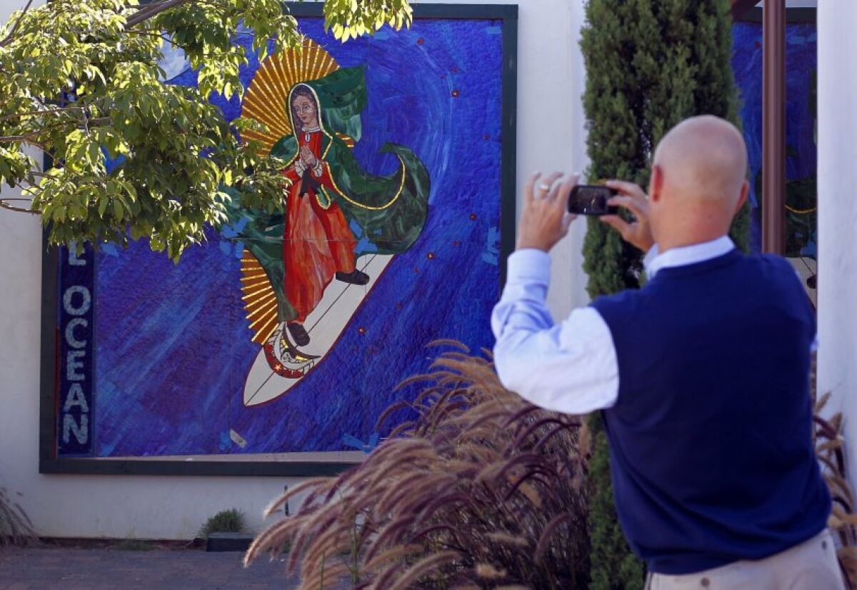 The future of the Surfing Madonna mosaic in Encinitas is now in doubt, as the charity that maintains the artwork is severing its relationship with the city.