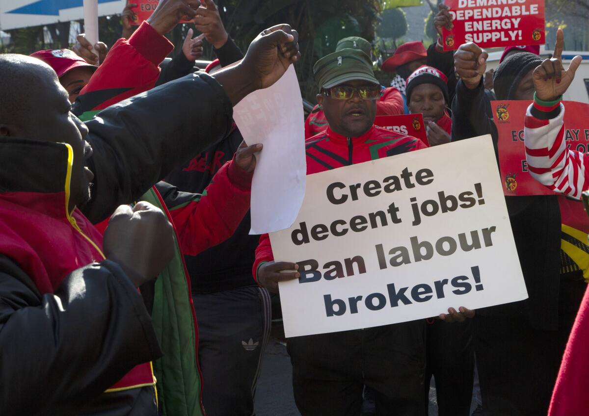 South Africa's unemployment is a 'ticking time bomb.' Anger rises with