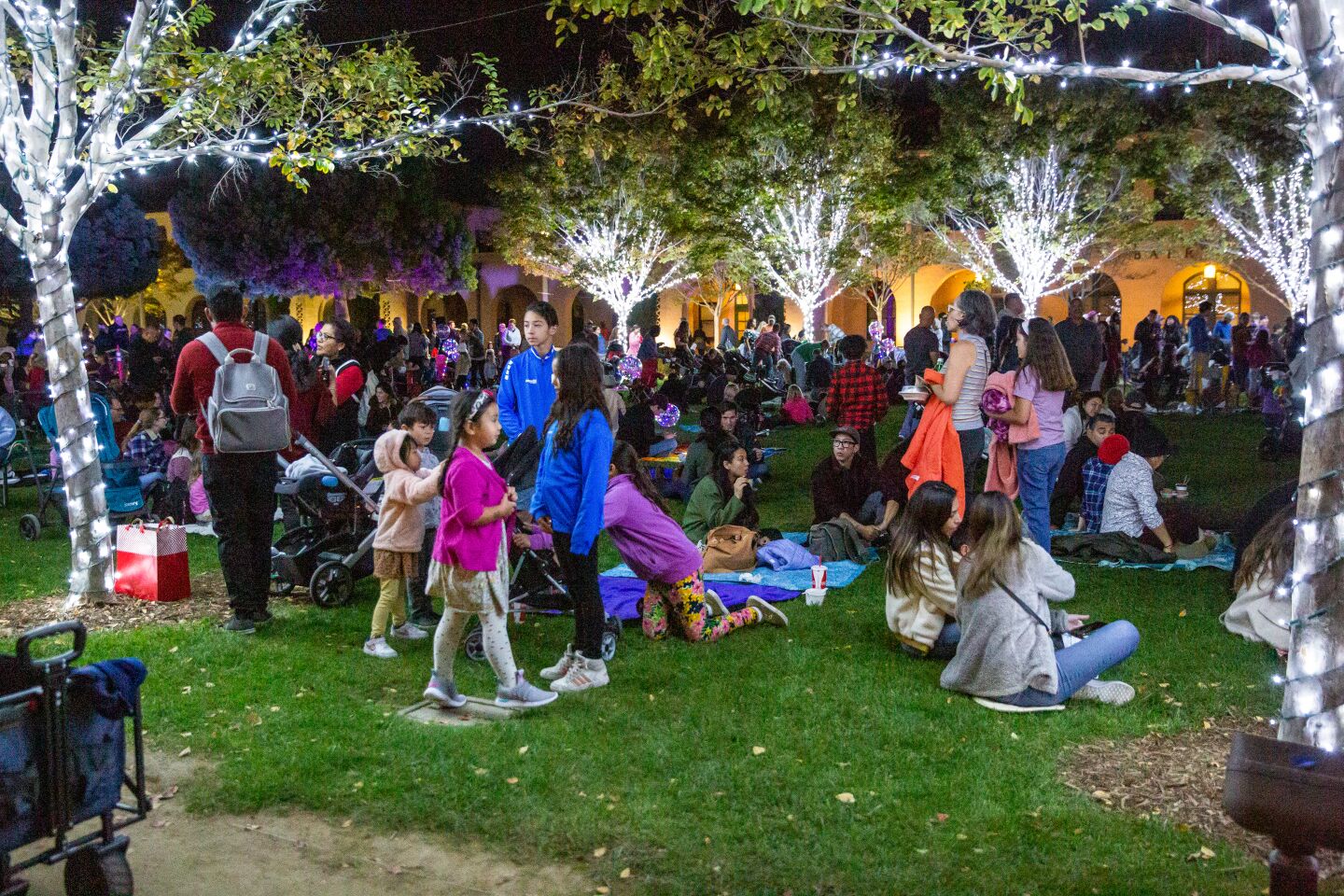 Holiday revelers turn out for Liberty Station's tree lighting Nov. 26.