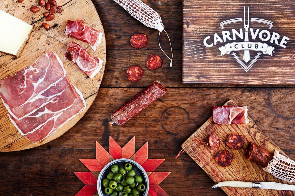 A new Carnivore Club ships monthly boxes of cured meat to members.