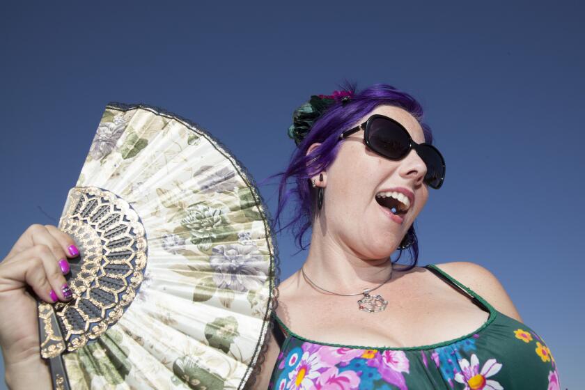 Sarah Burall, 36, attends her 16th Coachella Valley Music and Arts Festival.
