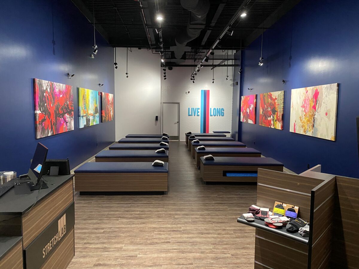 Inside the new StretchLab in Del Mar Highlands Town Center.