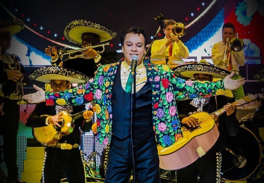8 p.m. tonight. Valley View Casino Center, 3500 Sports Arena Blvd., Midway District. $64.50-$194.50, plus service charges. (888) 929-7849 or axs.com. Juan Gabriel scored his breakthrough hit “No Tengo Dinero” (“I Have No Money”) in 1971. Its title now seems ironic for one of the most successful singers, songwriters and band leaders Mexico has ever produced. Equally adept at performing pop and mariachi music, the man hailed as “El Divo de Juarez” has more than 1,000 songs to his credit. He has penned hits for an array of other artists and — like few of his peers in Latin music — has sometimes shown an elastic approach when singing about issues of gender and age. Having recovered from a serious case of pneumonia in 2014, the 66-year-old legend kicks off his 22-city Juan Gabriel MeXXico Es Todo 2016 Tour on Friday at Valley View Casino Center. He’ll be accompanied by a 50-piece ensemble, 10 singers and 20 dancers. GEORGE VARGA
