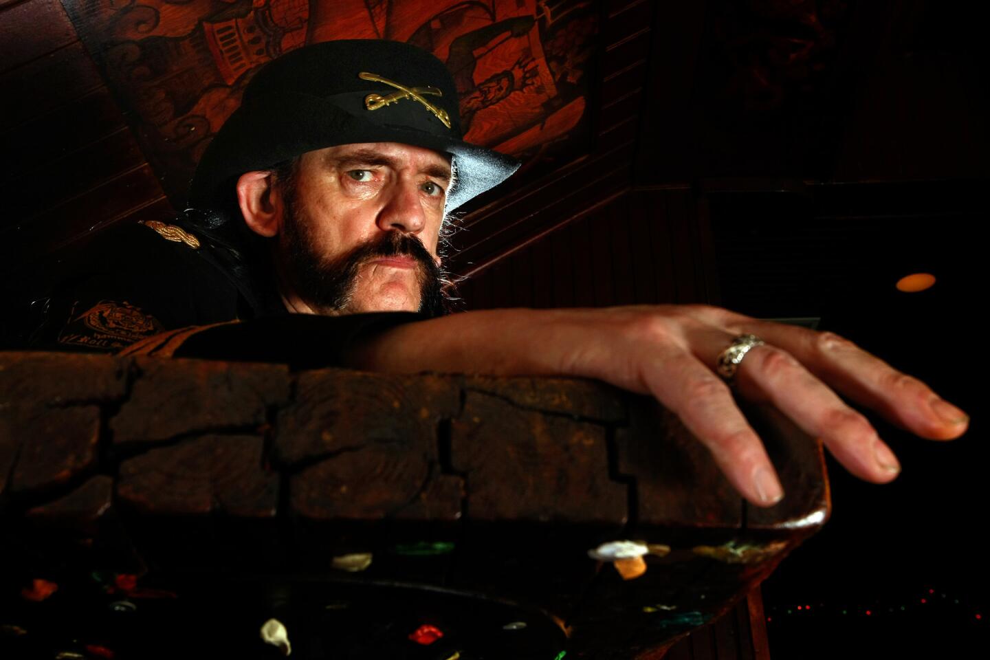 Motorhead singer, bassist and songwriter Ian "Lemmy" Kilmister, at the Rainbow Bar in West Hollywood in 2011, has died of cancer. He was 70.