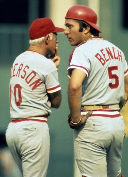 Sparky Anderson & Johnny Bench
