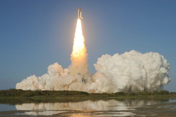 Space shuttle Discovery STS-133 liftoff