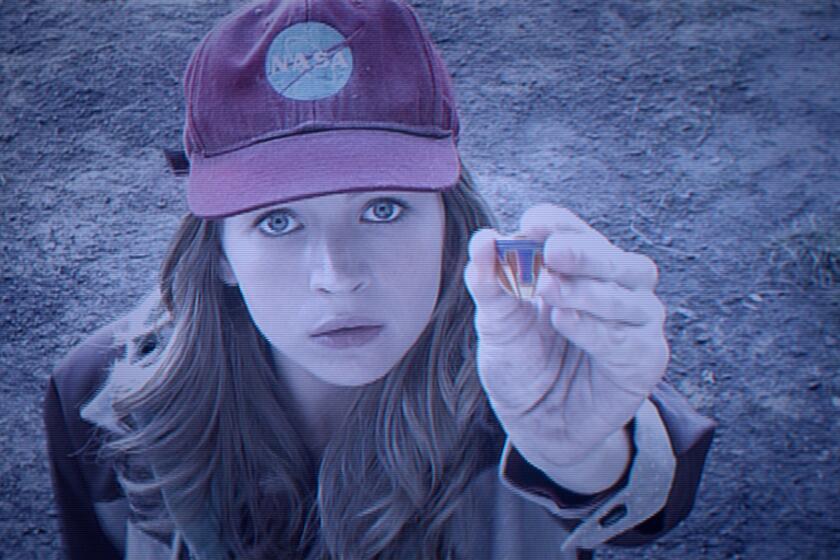 Britt Robertson as Casey in a scene from Disney's "Tomorrowland."
