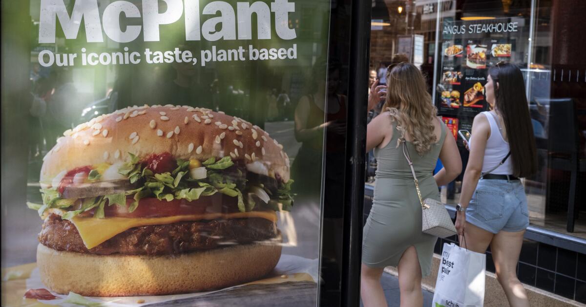 McDonald's plant-based burger fizzles out — even in San Francisco, company says