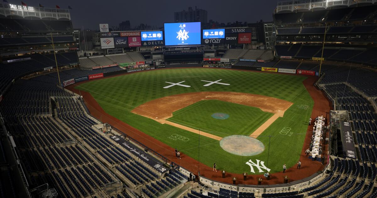 Le match des Dodgers samedi contre les Yankees a été reporté en raison de la pluie
