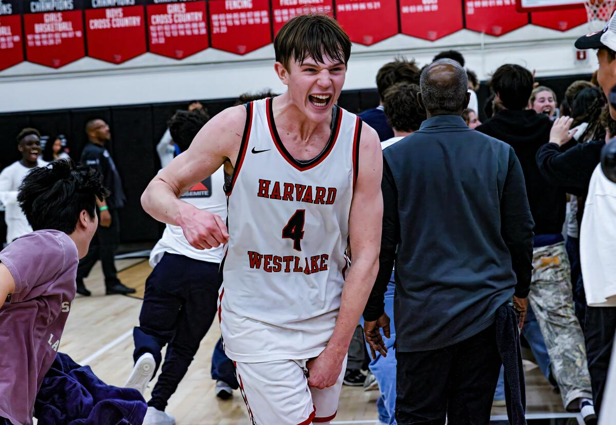 Nikolas Khamenia celebrates on the sideline.