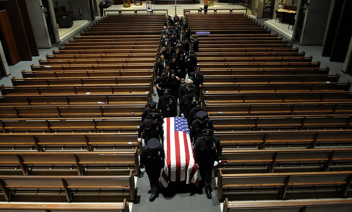 Funeral service for LAPD Officer Nicholas Lee