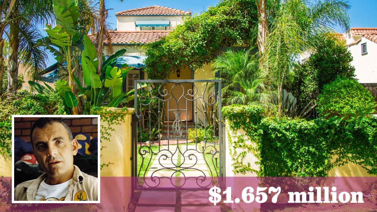 A Hancock Park home owned by late fashion entrepreneur Christian Audigier has sold for $1.657 million. The Spanish-style house had been listed at $1.679 million.
