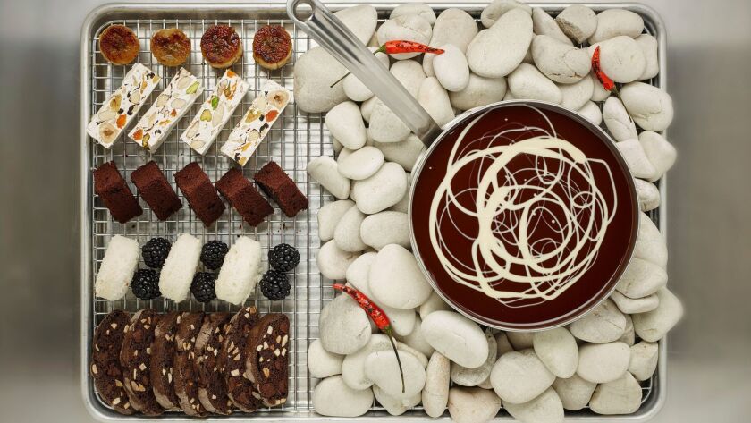 The Culinary Institute of America shows a chocolate fondue in Hyde Park, N.Y.