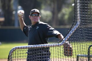 Poway High School coach Bob Parry during practice at the school on February 17, 2020.