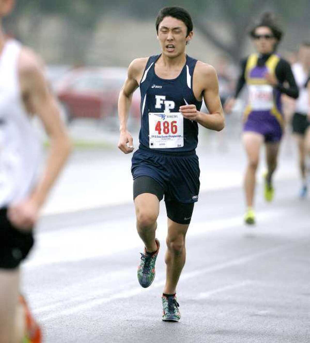 Flintridge Prep senior Aaron Sugimoto led the team by finishing sixth in 15 minutes, 4 seconds.