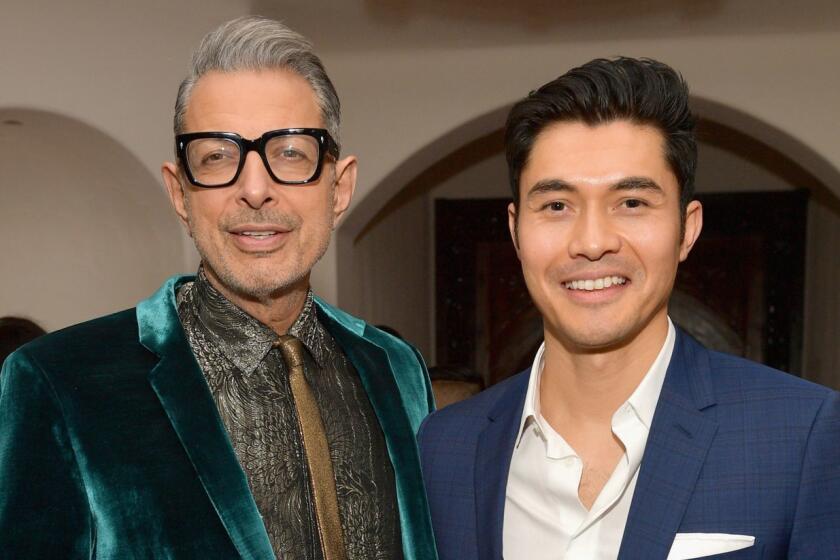 BEVERLY HILLS, CA - DECEMBER 06: Jeff Goldblum (L) and Henry Golding attend the 2018 GQ Men of the Year Party at a private residence on December 6, 2018 in Beverly Hills, California. (Photo by Matt Winkelmeyer/Getty Images for GQ)