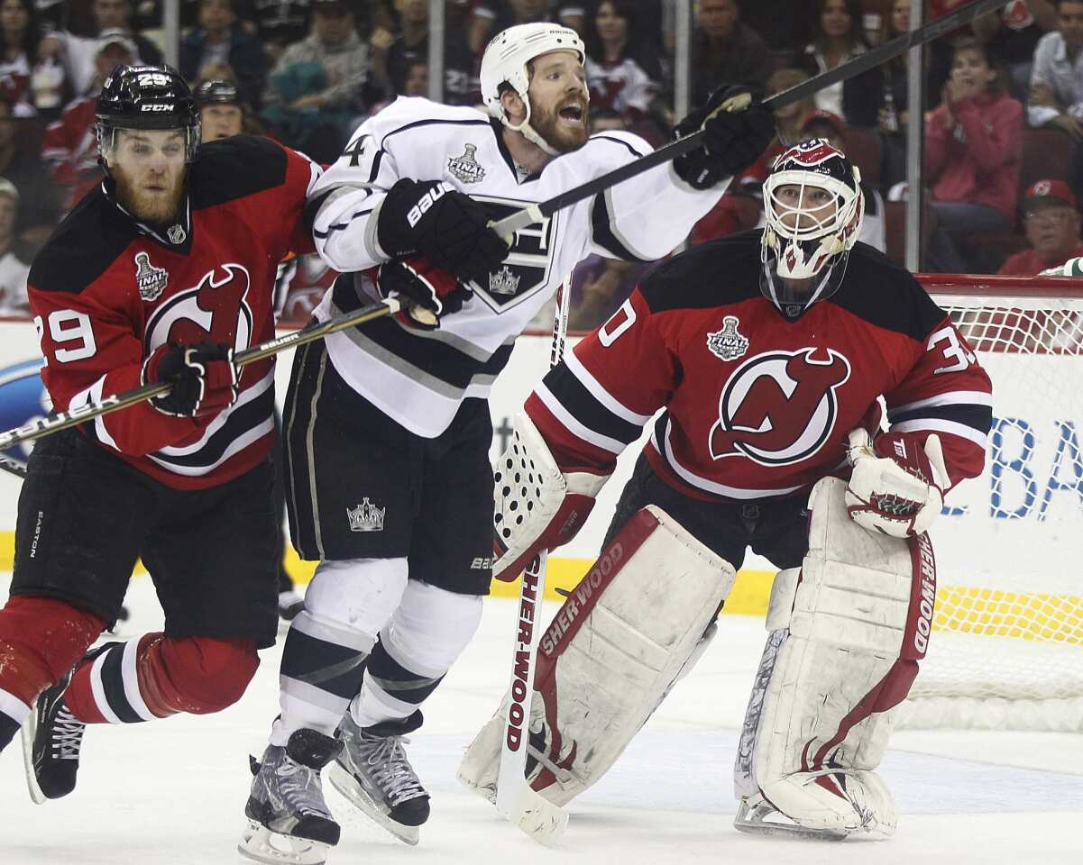 Mark Fayne, Colin Fraser, Martin Brodeur