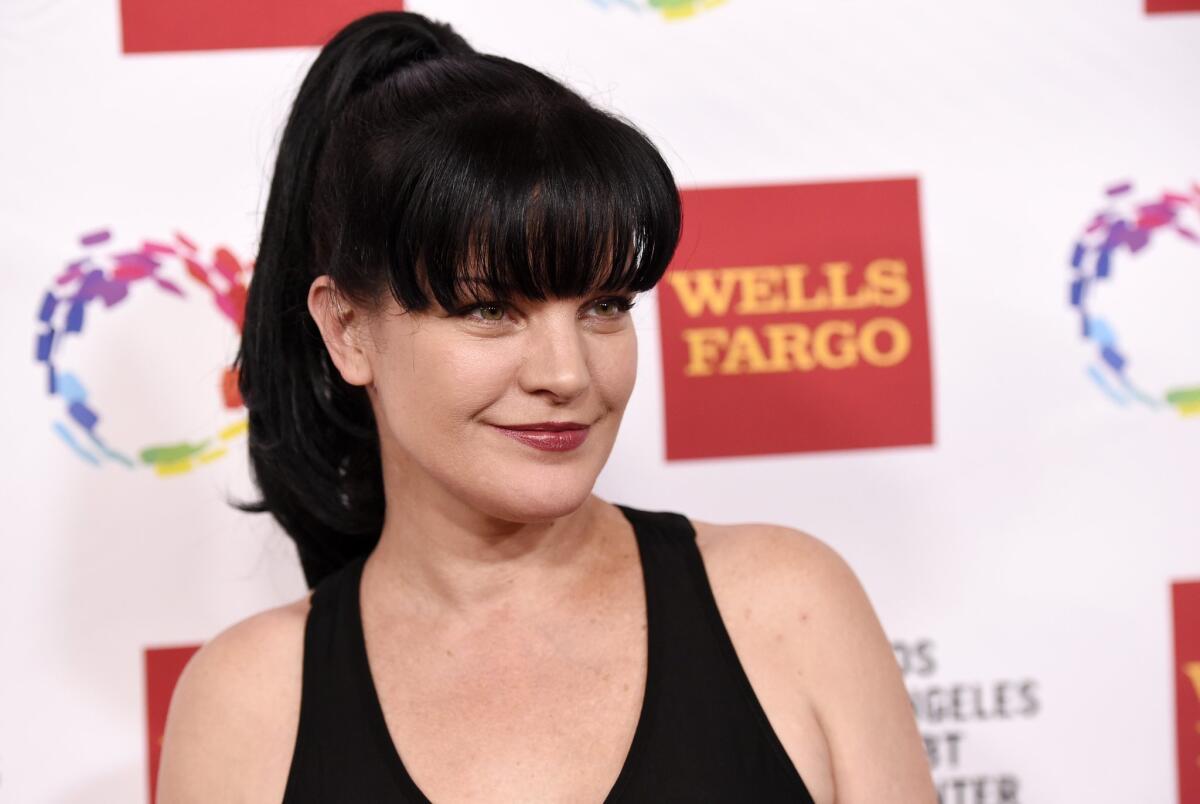 Actress Pauley Perrette arrives at the Los Angeles LGBT Center's awards ceremony in Century City on Nov. 7, days before she was attacked by a homeless man while walking on a street in the Hollywood Hills