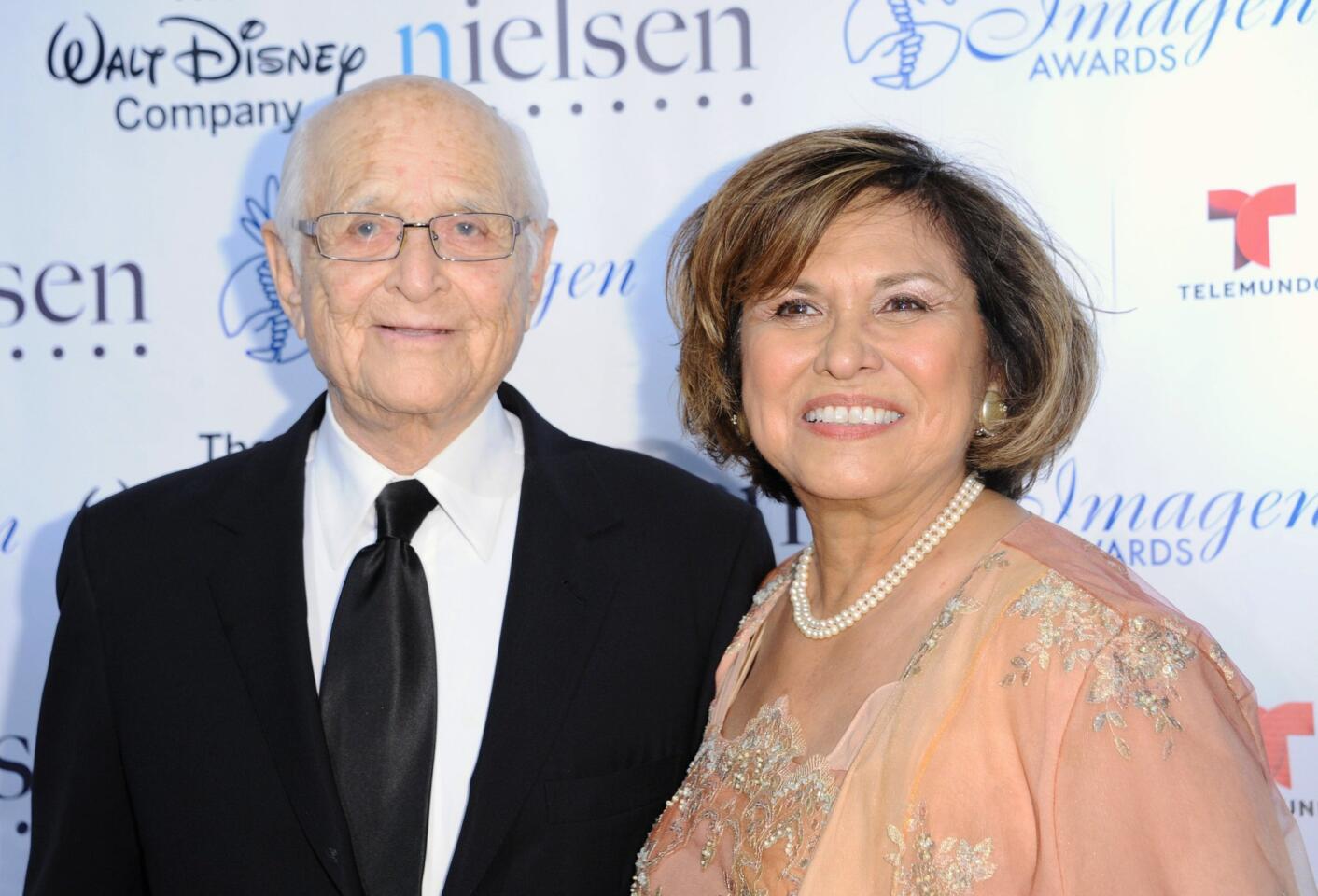 Norman Lear and Helen Hernandez