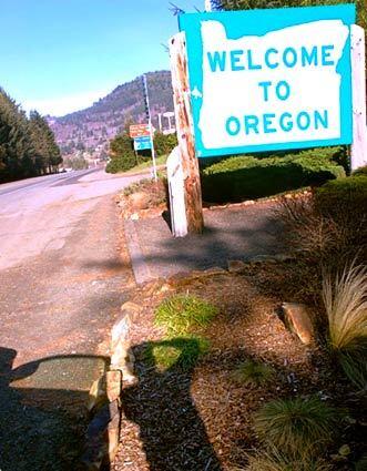 Entering Oregon