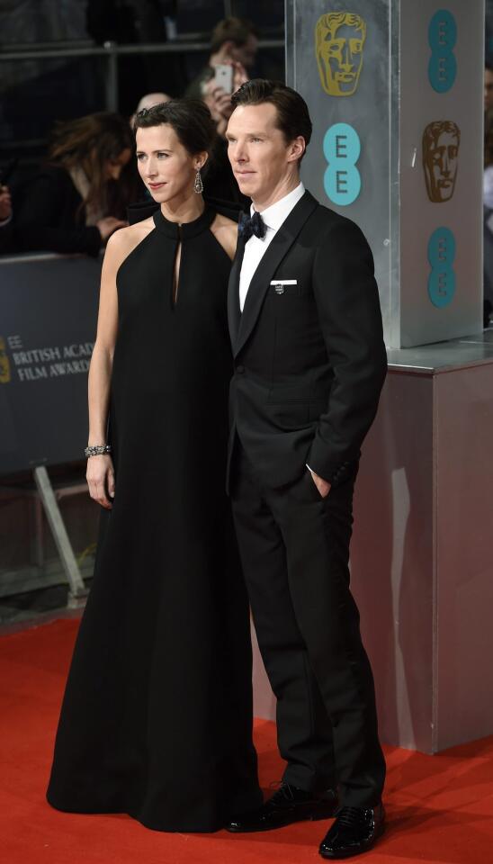 British actor Benedict Cumberbatch and fiancee