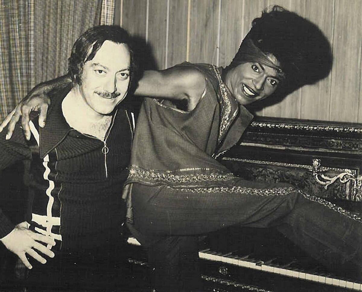 Art Laboe with Little Richard in the early 1970s.