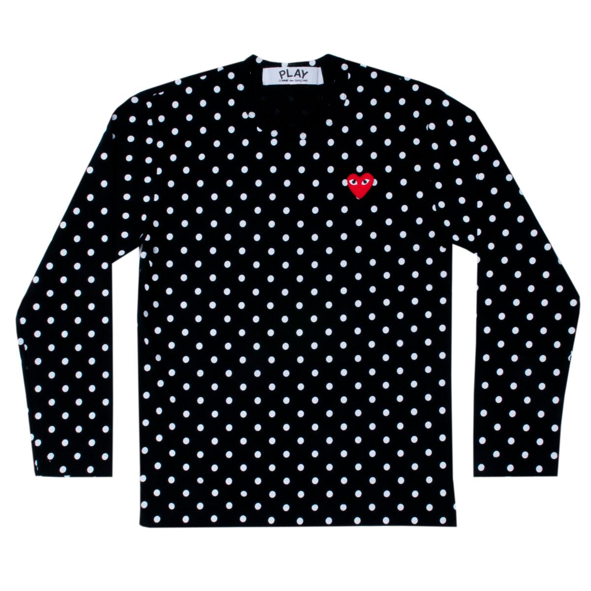 Comme des Garçons Play’s polka-dot T-shirt.