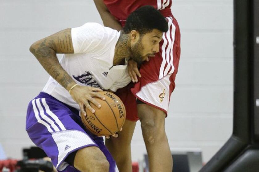 Chris Douglas-Roberts hopes to impress the Lakers enough that they'll keep him around after the Las Vegas Summer League is over.