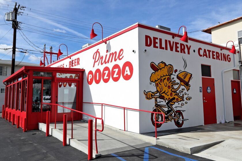 Prime Pizza, a New York-style pizza restaurant, is opening its newest location at Verdugo and Hollywood Way in Burbank photographed on Friday, Jan. 17, 2020. The site was the former home to Taste Chicago, which closed last year.