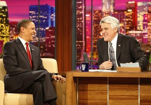 President Obama drops by Jay Leno. How did he do?