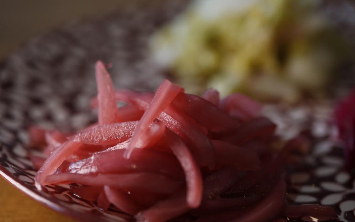Baroo's rose onion pickles