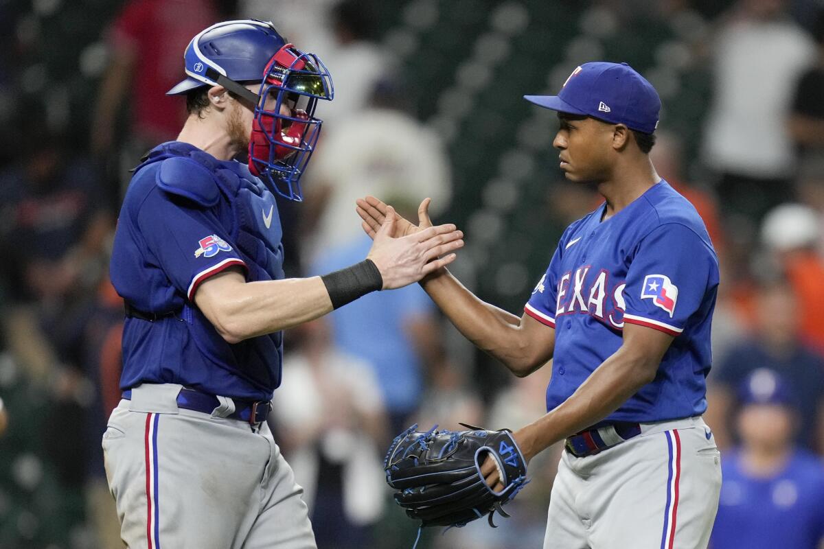 Corey Seager go-ahead run Texas Rangers beat Houston Astros