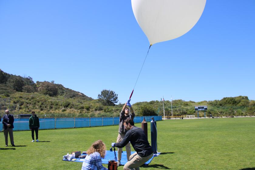 A successful launch of a high-altitude balloon