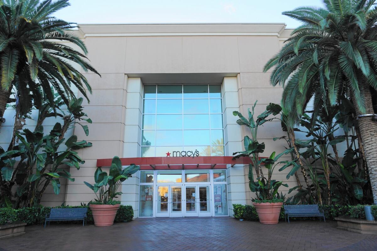 The Macy's store at the Irvine Spectrum Center will close early this year as part of the company's plan to shutter 40 locations nationwide.
