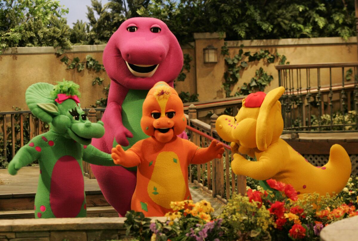 The cast of "Barney & Friends" in 2006.