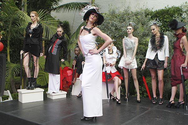A look from the fall-winter 2012 L'Une collection by Anh Voleck, shown at Los Angeles Fashion Week.