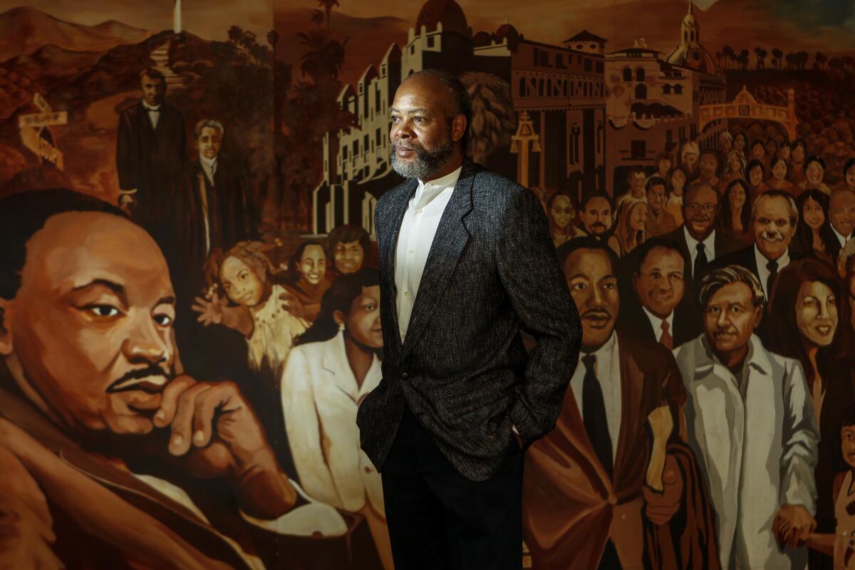 Kenneth Simons, Director of African Student Programs at University of California Riverside. poses for a portrait in 2017.