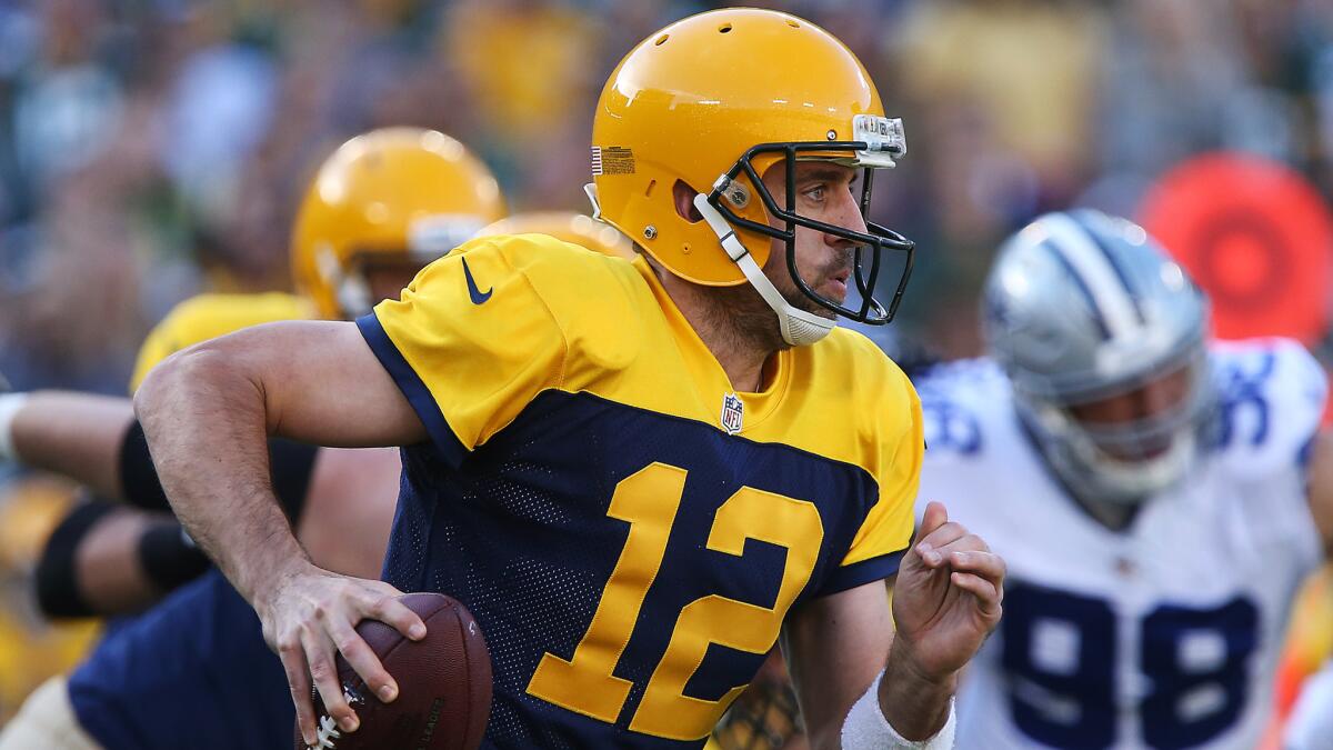 When last seen against Dallas in Week 6, quarterback Aaron Rodgers was scrambling and the Packers were losing to the Cowboys at Green Bay. They meet again in the playoffs next weekend in Texas.