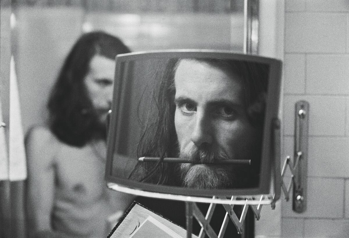 Graham Nash self-portrait at The Plaza Hotel in New York in 1974.
