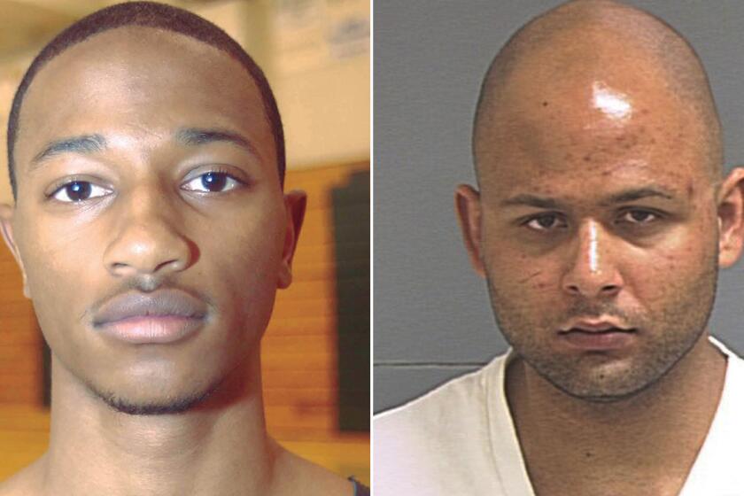 Elton Simpson, left, and Nadir Soofi opened fire outside the Garland, Texas, event center.