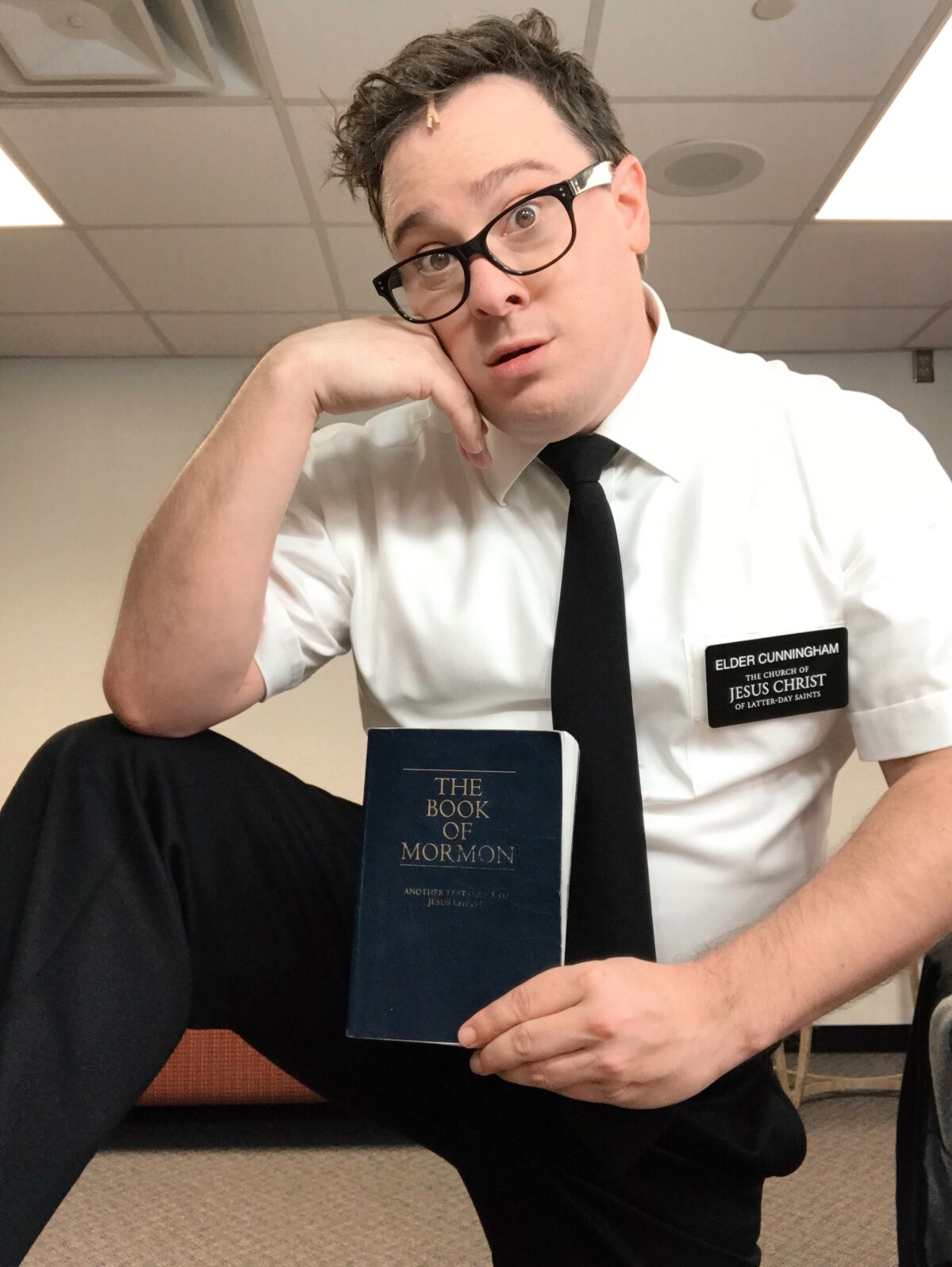 San Diego actor Jonathan Sangster, a standby in the national tour of "The Book of Mormon."